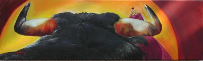 LA CORRIDA - Muriel Favrin - Cliquer pour afficher en grand