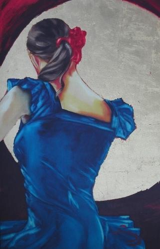 Flamenco l or en bleu - Muriel Favrin