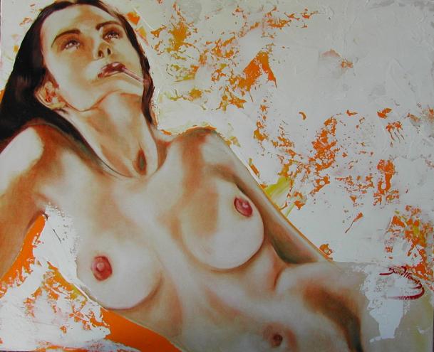 Orange Glacée - Muriel Favrin - Cliquer pour afficher en grand