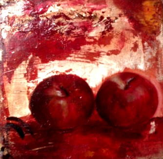 nature morte pomme - Muriel Favrin