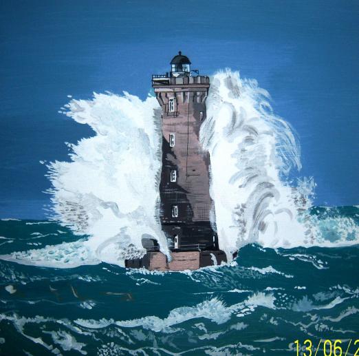 Phare dans la tempète - Christophe Bodin