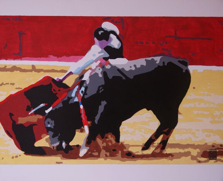 Corrida colorée - Christophe Bodin - Click to enlarge