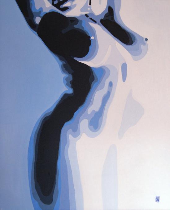 Nu bleu - Christophe Bodin