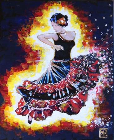 danseuse flamenco solo - Christophe Bodin
