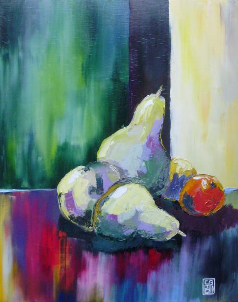 Poires et mandarine - Christophe Bodin