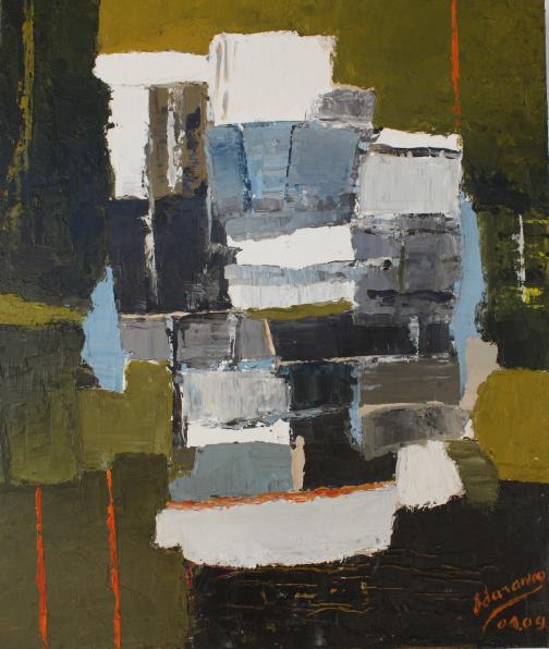 COMPOSITION EN BLANC ET VERT - Loren Laranco