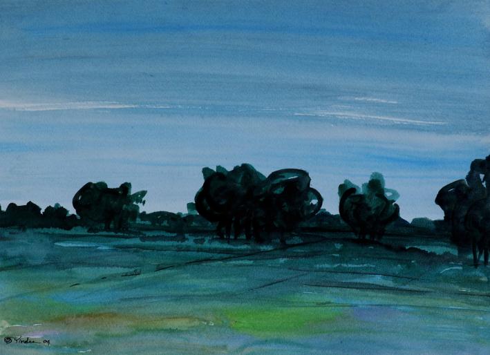 Morning trees - Pracha Yindee - Click to enlarge