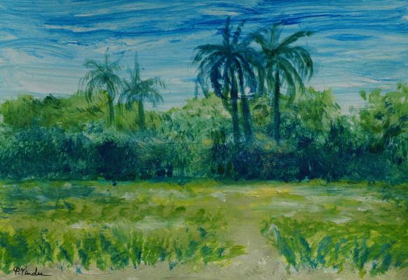 Palm trees - Pracha Yindee - Cliquer pour afficher en grand