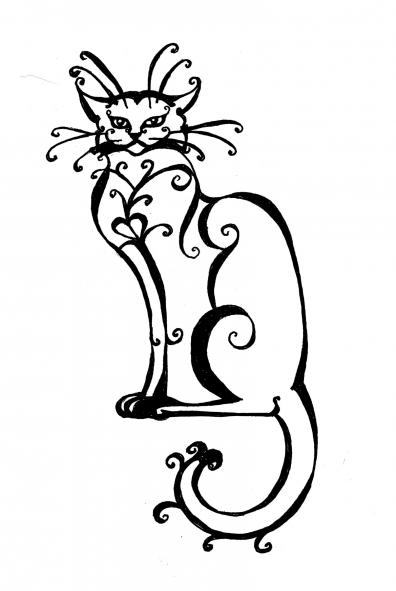 Smart parisian cat - Séverine  Anouchka