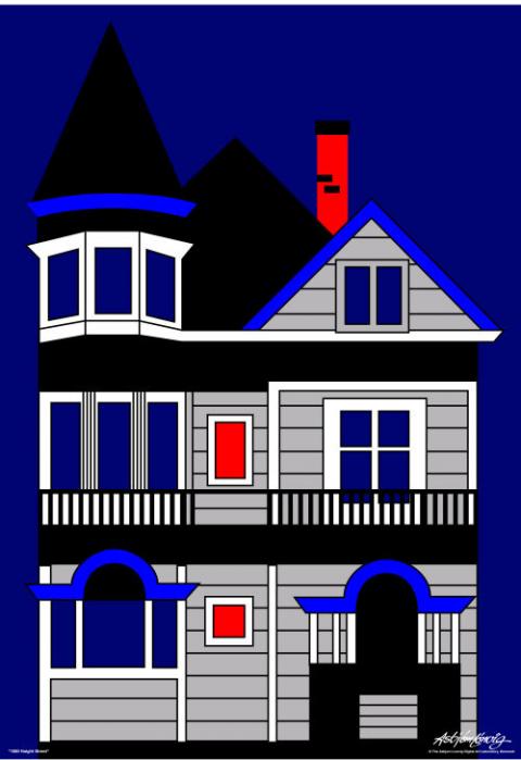 1080 Haight Street - print on demand - Asbjorn Lonvig