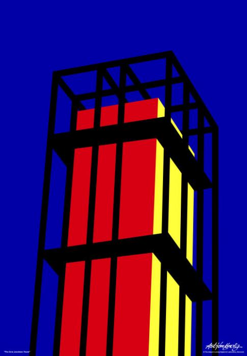 Arne Jacobsen Tower - print on demand - Asbjorn Lonvig