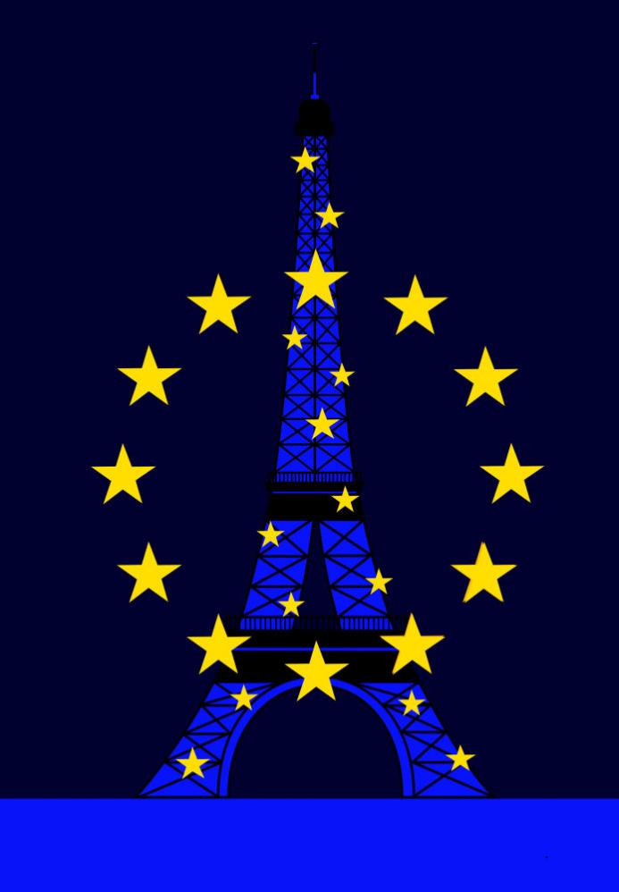 Eiffel Tower and EU - Asbjorn Lonvig - Click to enlarge