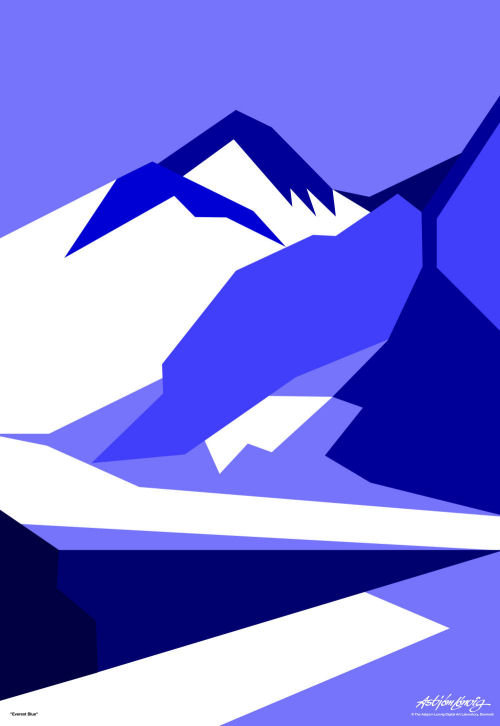 Everest Blue - print on demand - Asbjorn Lonvig