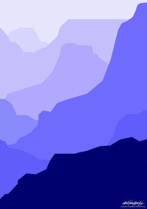 Grand Canyon Blue - print on demand - Asbjorn Lonvig
