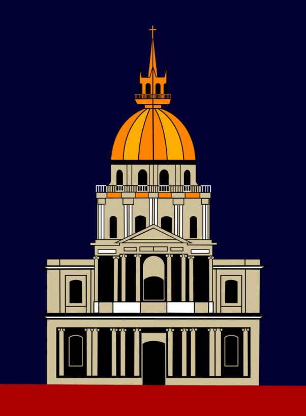 Church at the Invalides - Asbjorn Lonvig - Click to enlarge