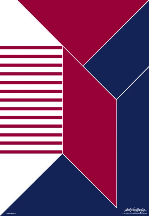 United States Three - print on demand - Asbjorn Lonvig