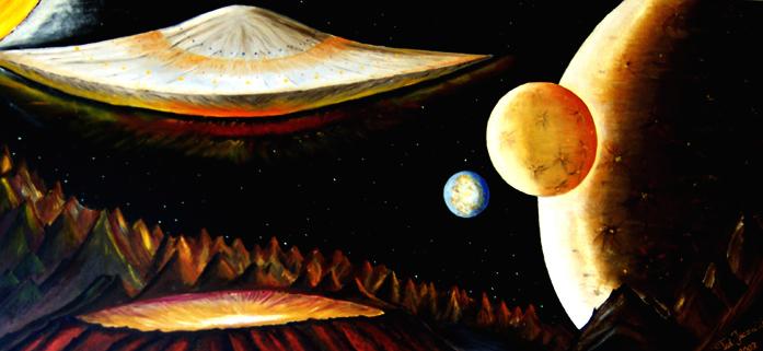 SPACE SAUCER - Ted Jec - Click to enlarge