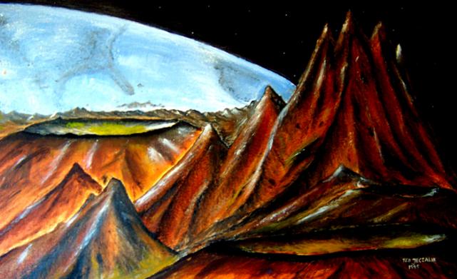 EARTH FROM MOON - Ted Jec - Click to enlarge