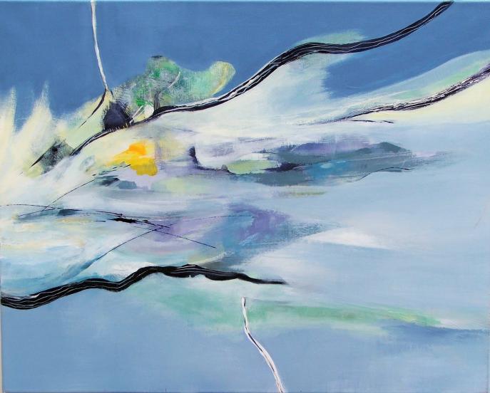 abstraction bleue - Monique Lavalette - Click to enlarge