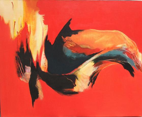 abstraction rouge - Monique Lavalette