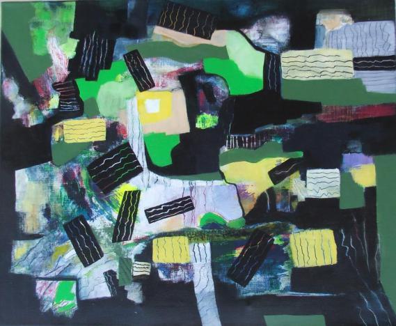 pièces jaunes et noires - Monique Lavalette