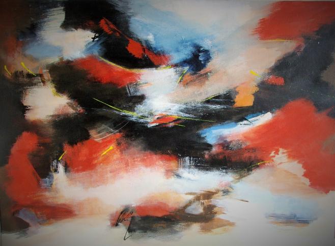 Ocre et noir - Monique Lavalette - Click to enlarge