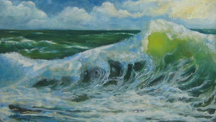Quand la mer monte! - Claude Charbono - Click to enlarge
