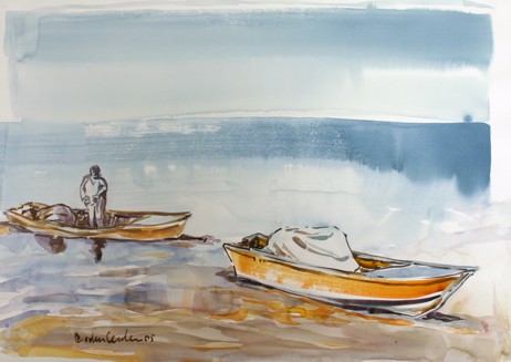 En bleu le pêcheur - Cristina Centenaro
