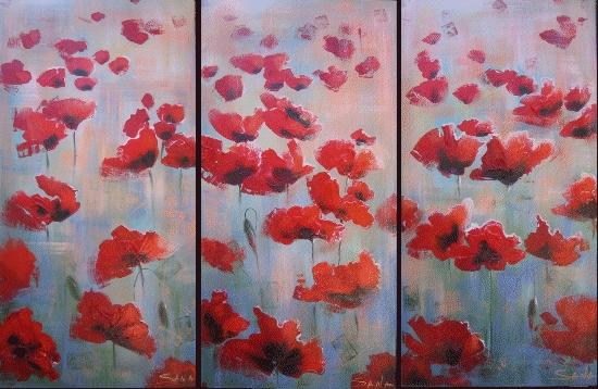 3 coquelicots - Sana