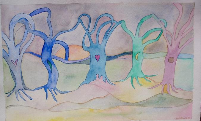 Danse d'arbres - Bernadette Mora - Click to enlarge