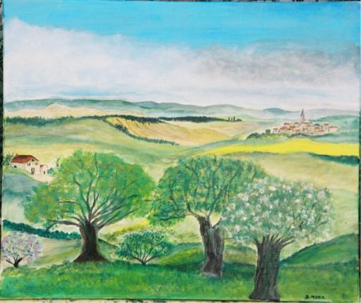 Trois arbres - Bernadette Mora