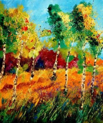 Peupliers en automne - Pol Ledent