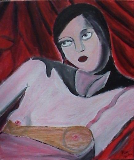 La chemise rose (version rouge) - Rose Kurler