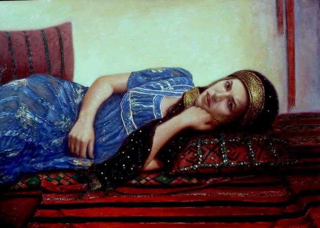 fille en bleu - Hassan Alaoui - Click to enlarge