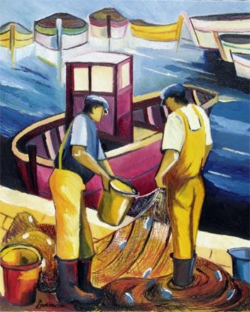 468 - Les pêcheurs - Bernard Lamonerie