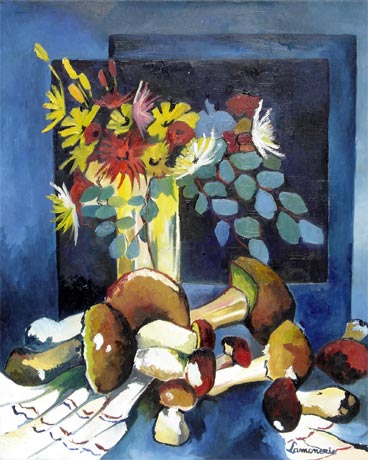490 - Nature morte aux cèpes - Bernard Lamonerie