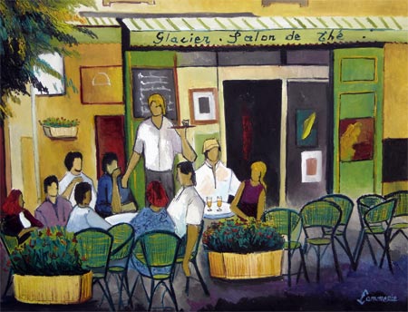 509 - Terrasse à Lourmarin - Provence - Bernard Lamonerie