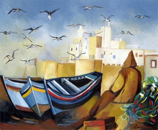 532 - Le pêcheur d'Essaouira - Maroc - Bernard Lamonerie