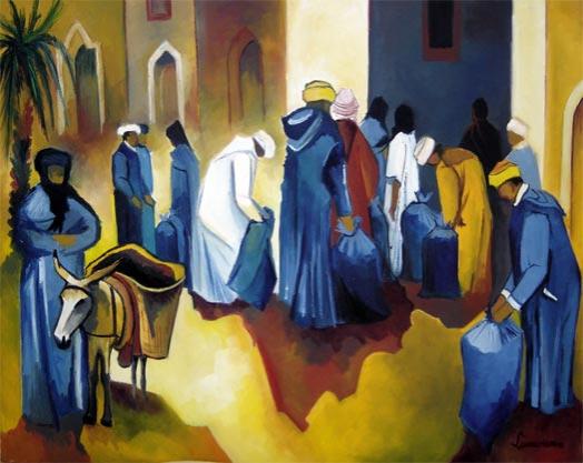 544 - Les sacs de céréales - Maroc - Bernard Lamonerie