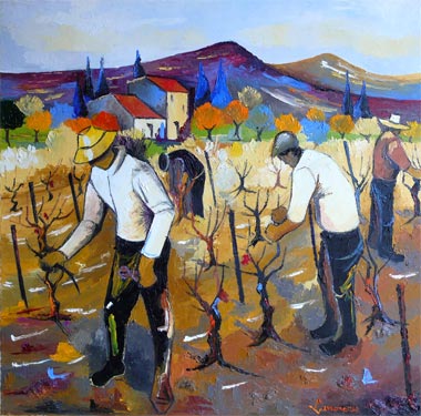 610 - Les vignes en automne - Bernard Lamonerie