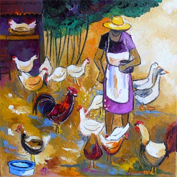 614 - Les poules de Mamy - Bernard Lamonerie