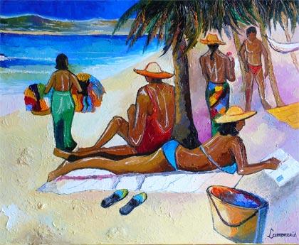 619 - Plage aux Antilles - Bernard Lamonerie