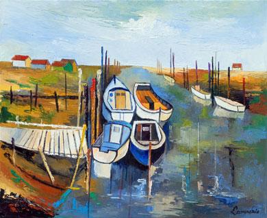 630 - La Seudre en hiver - Bernard Lamonerie