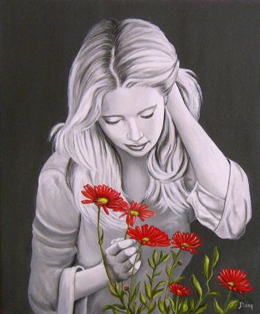 JF aux fleurs rouges - Philippe Piana