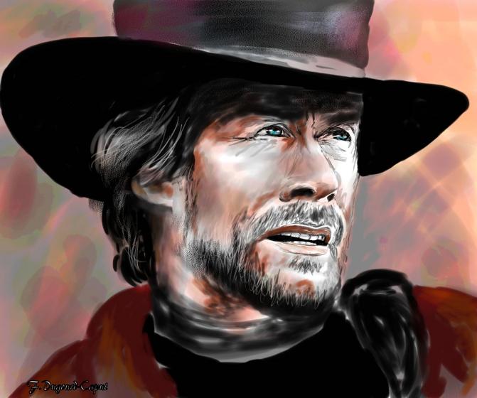 Clint Eastwood 2 - Françoise Dugourd Caput - Cliquer pour afficher en grand