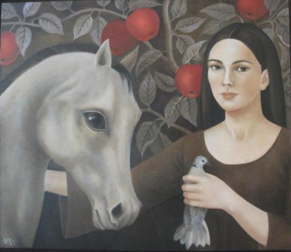 white horse 1 - Nilgun Akyol - Cliquer pour afficher en grand