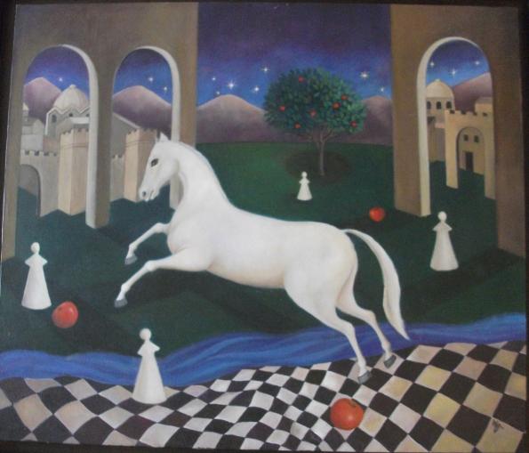 white horse 2 - Nilgun Akyol - Cliquer pour afficher en grand