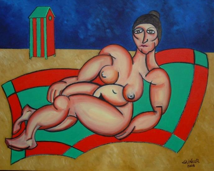 Femme couchée - Michel Glineur - Click to enlarge