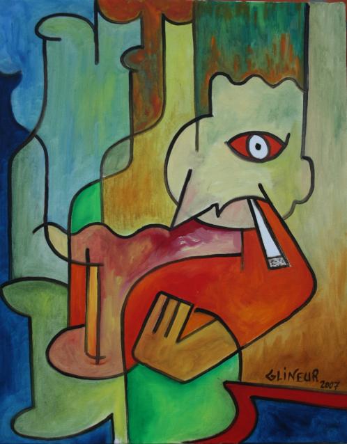 Le fumeur - Michel Glineur