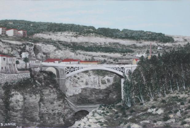 Pont d'El Kantara Constantine  1900 - Samir Saadi - Click to enlarge